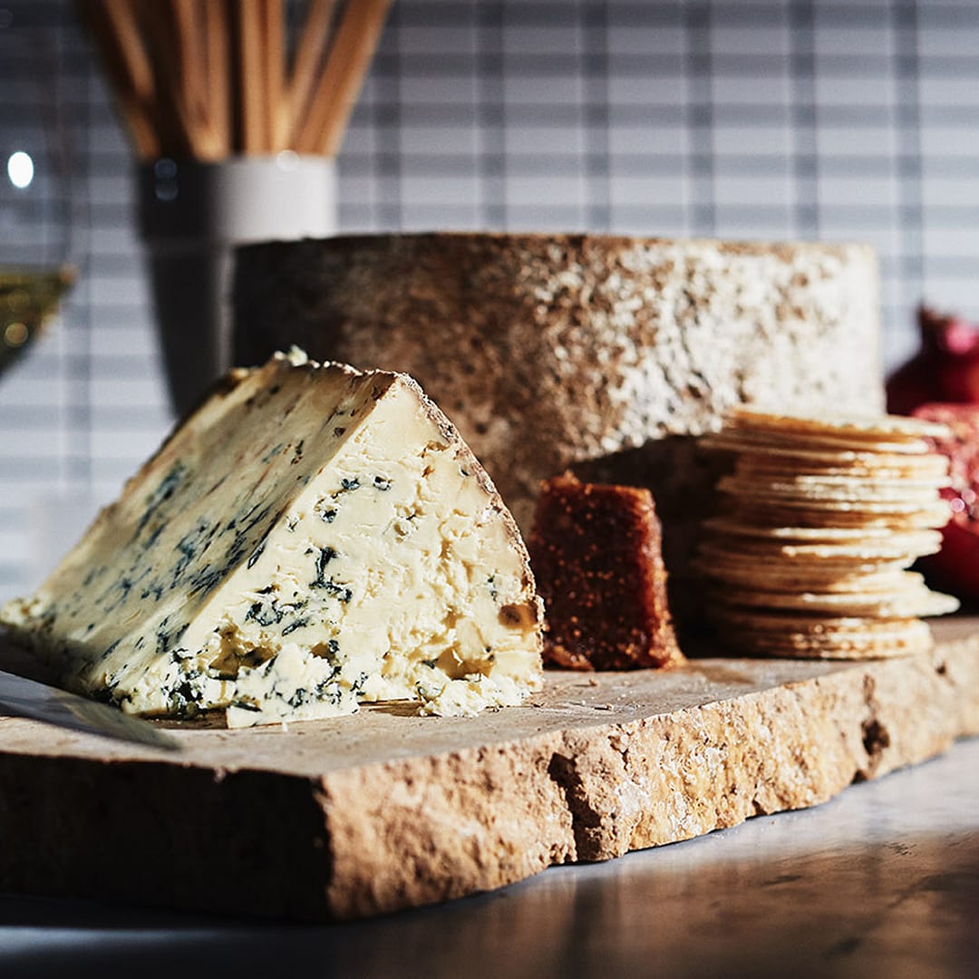 hand ladled organic stilton selected by Will Studd