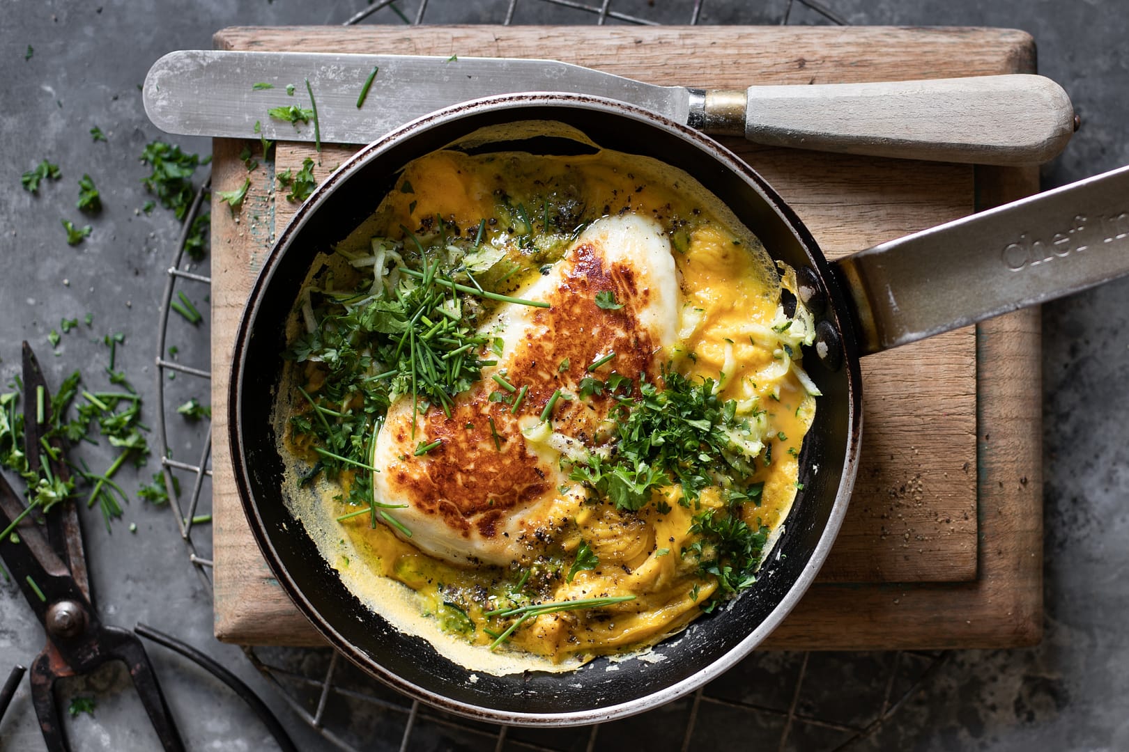  Halloumi Omlette In Pan Aphrodite