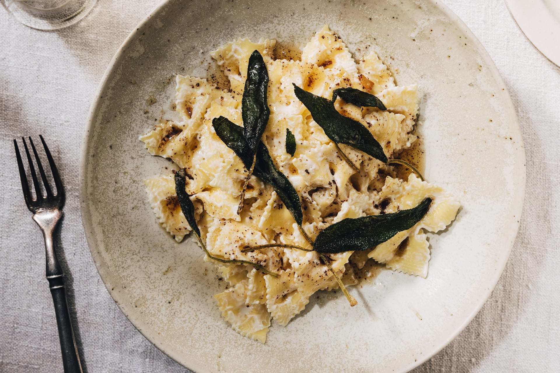 Pasta with Galotyri , Butter & Garlic Aphrodite Galoytri